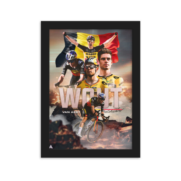 Poster Encadré - Wout VAN AERT édition Champion de Belgique – Image 2