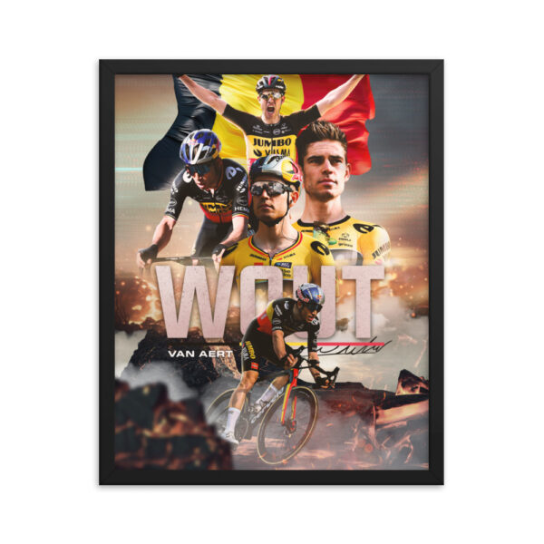 Poster Encadré - Wout VAN AERT édition Champion de Belgique – Image 3