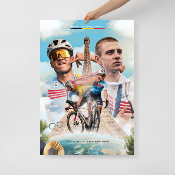 Poster simple - Remco EVENEPOEL édition JO 2024