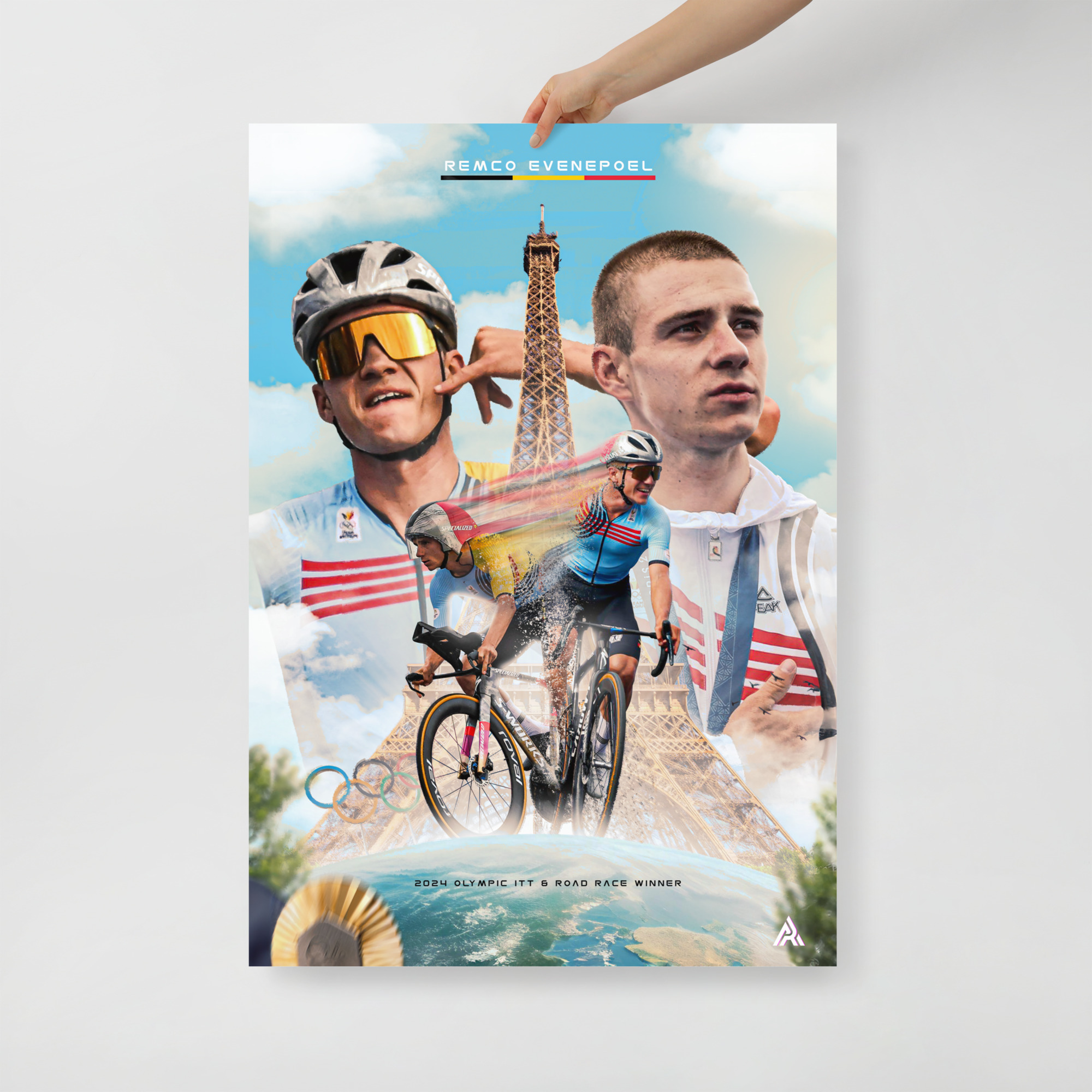 Poster simple - Remco EVENEPOEL édition JO 2024