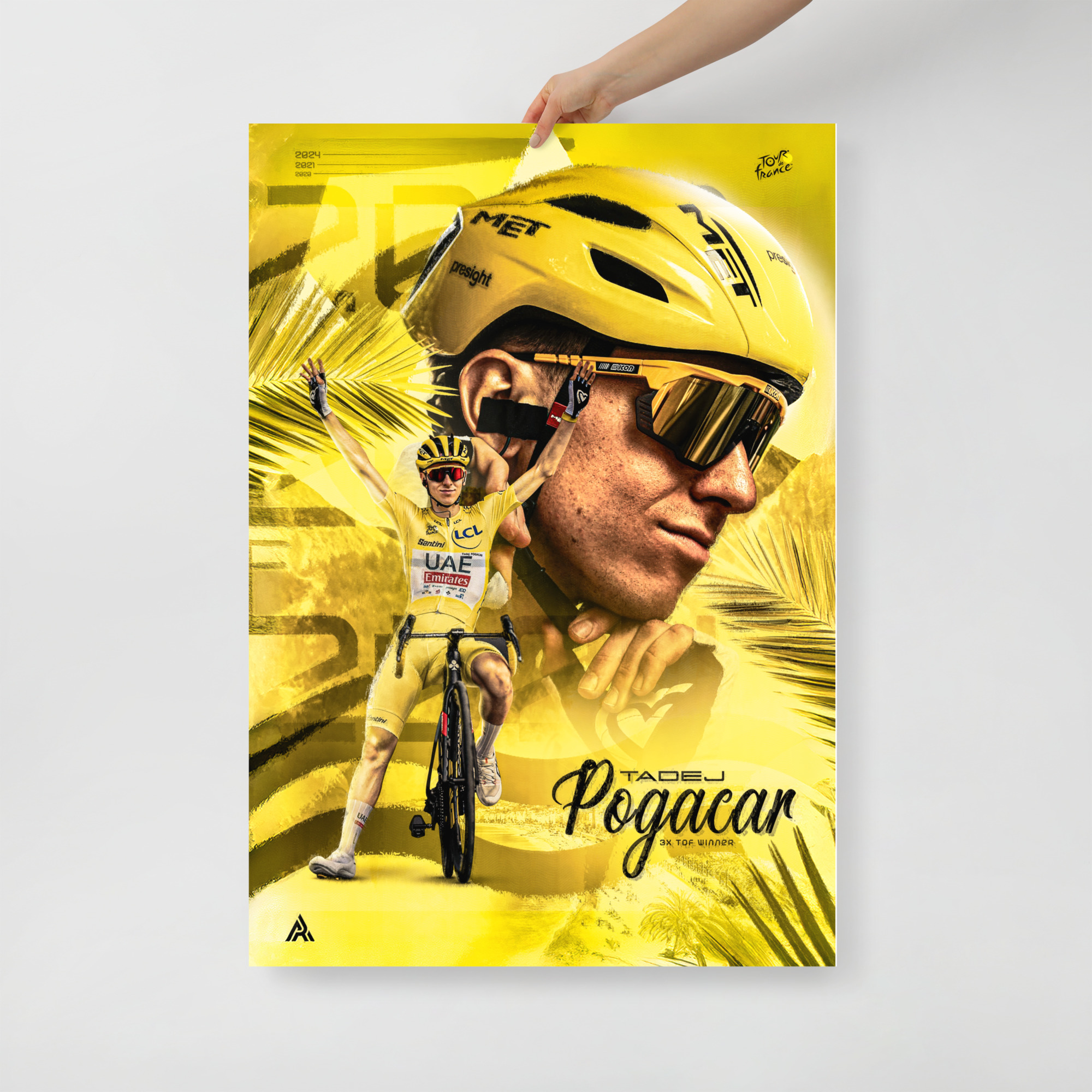 Poster simple - Tadej POGACAR édition Tour De France
