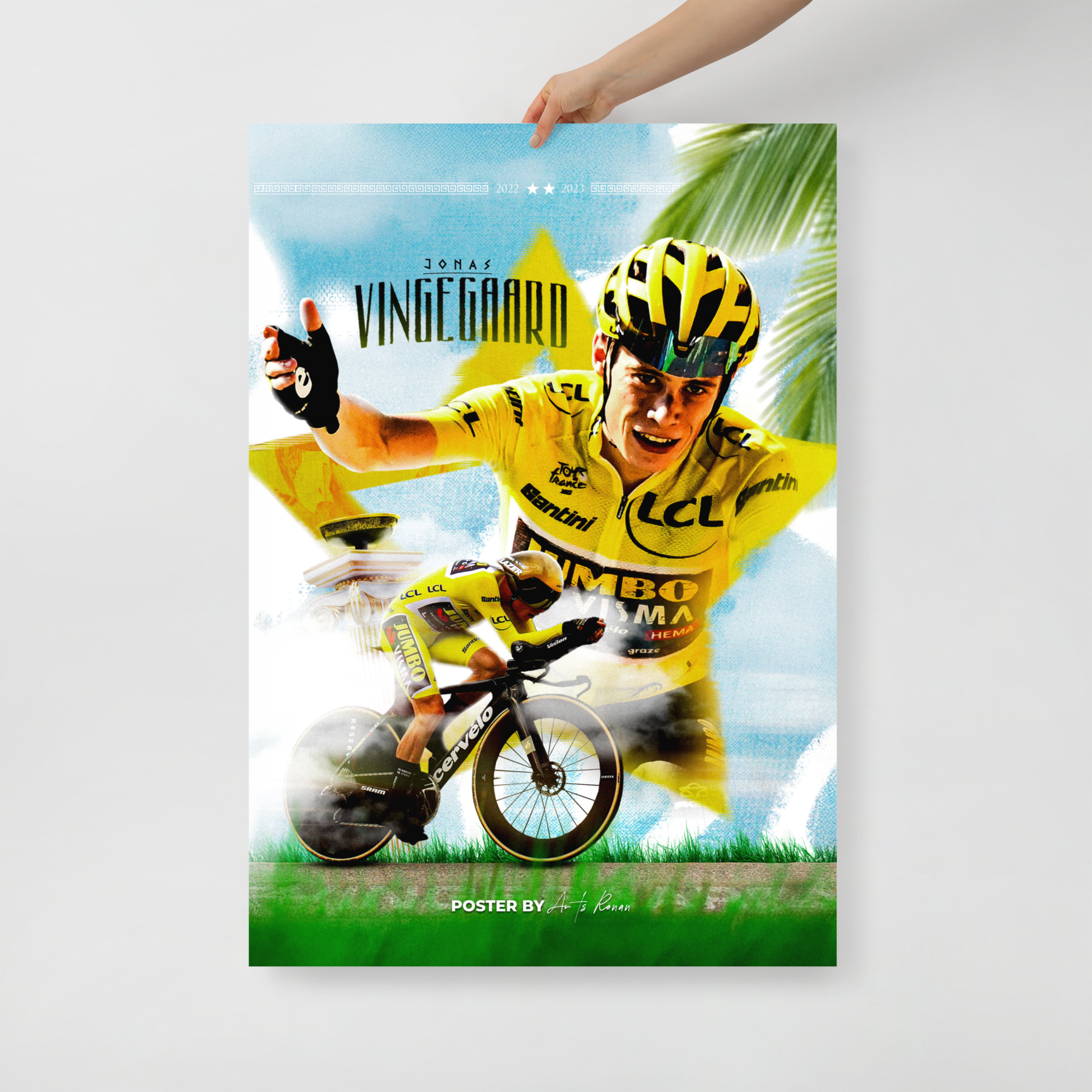 Poster simple - Jonas VINGEGAARD édition Tour De France