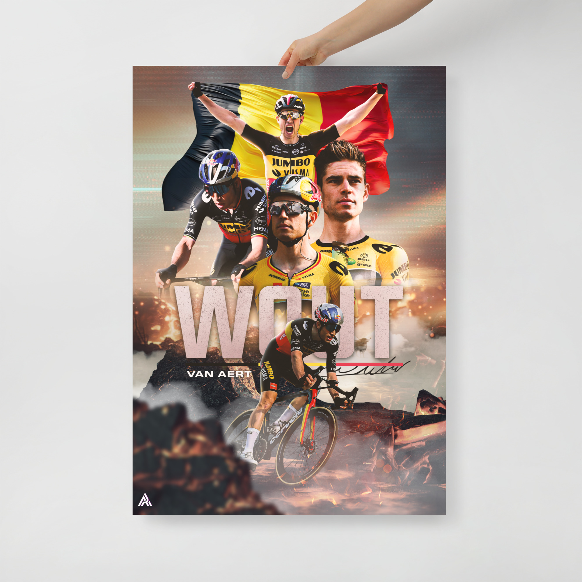 Poster simple - Wout VAN AERT édition Champion de Belgique
