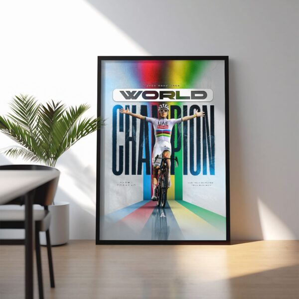 Poster Encadré - Tadej POGACAR édition Championnat du Monde