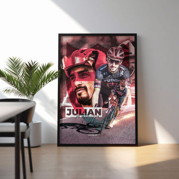Poster Encadré - Julian ALAPHILIPPE ( tudor pro cycling team )