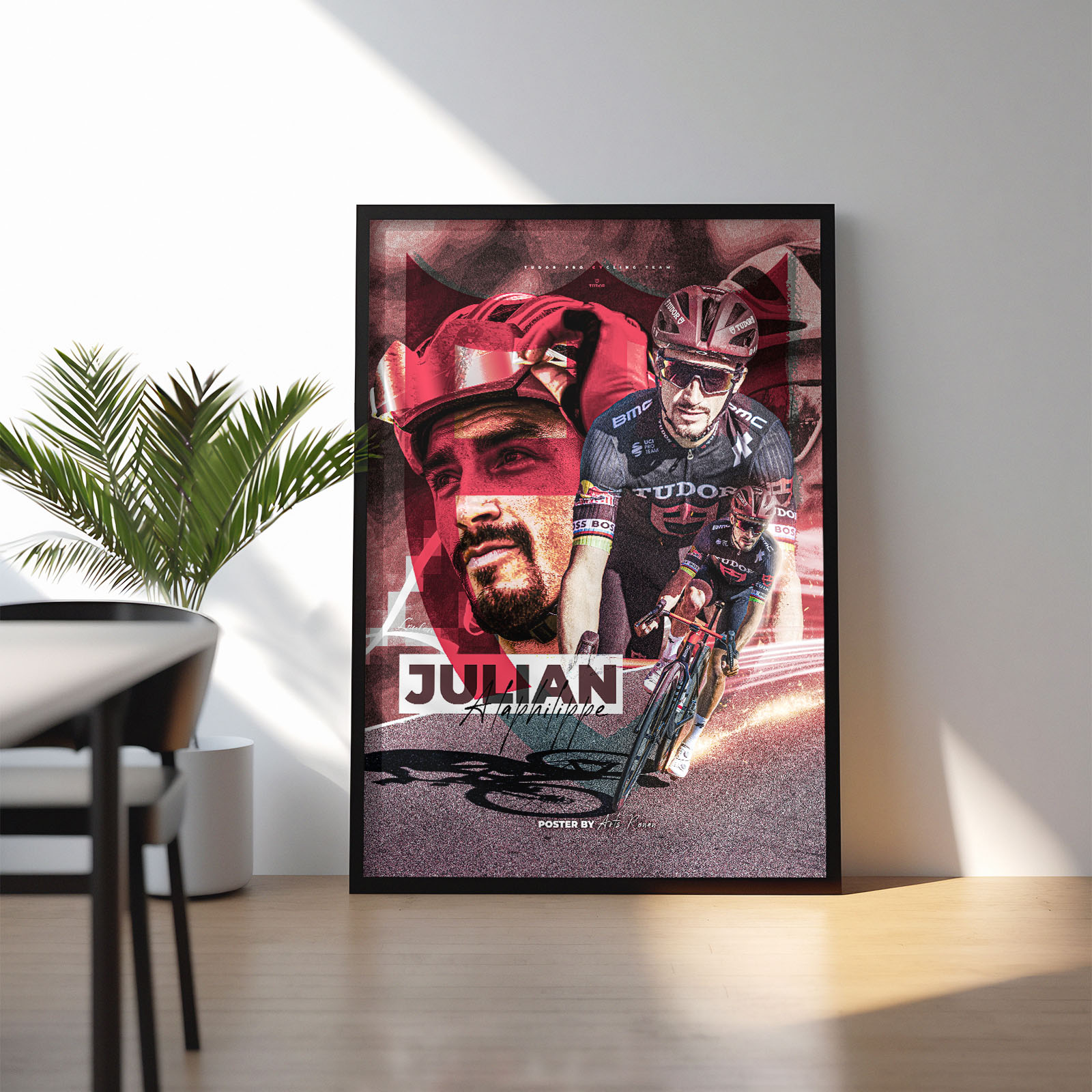 Poster Encadré - Julian ALAPHILIPPE ( tudor pro cycling team )