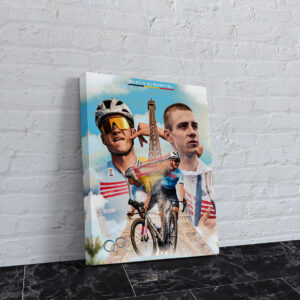 Poster en Toile - Remco Evenepoel JO 2024